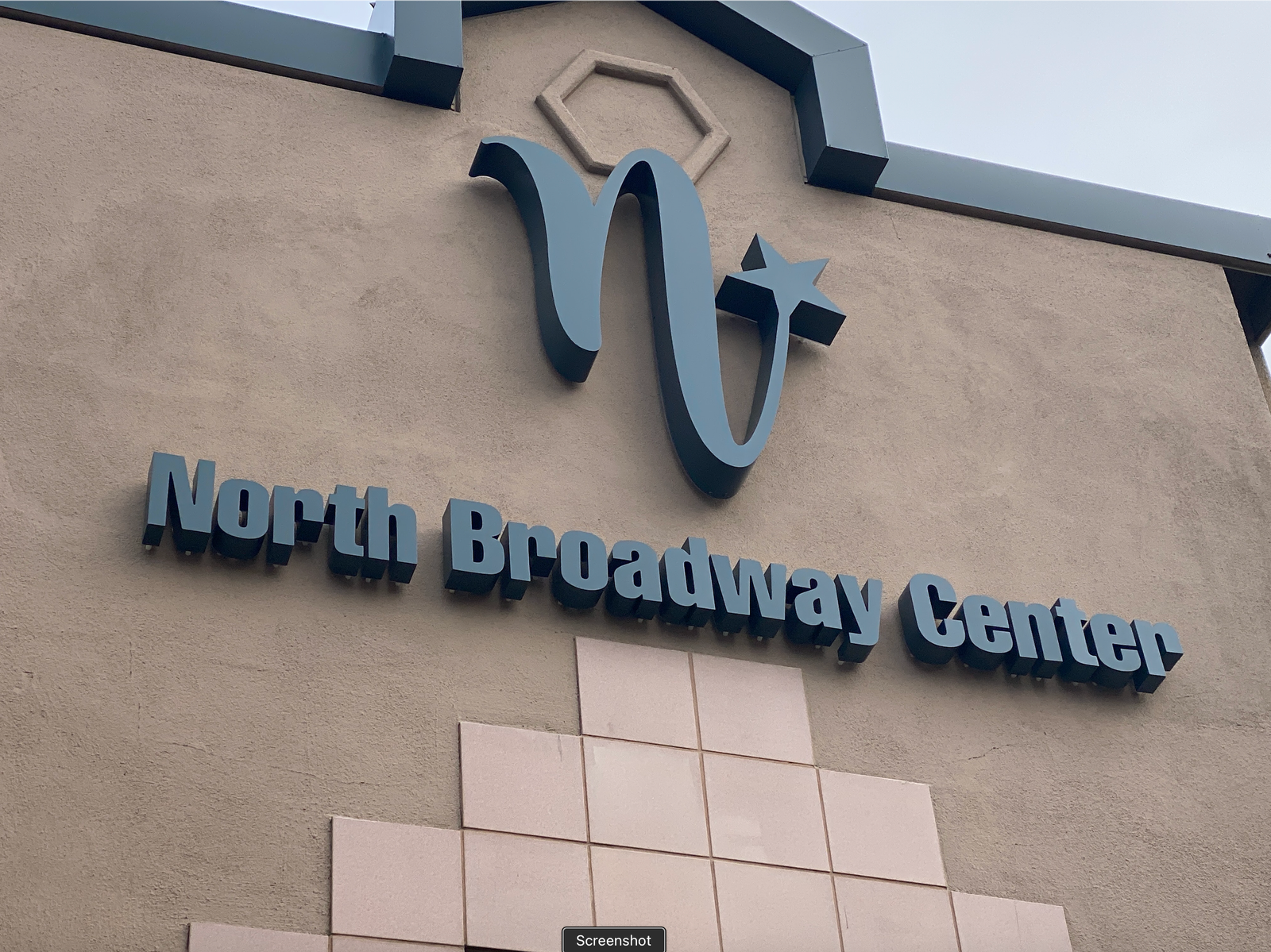 North Broadway Center full night view